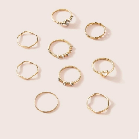XRacquelxx 9 Piece Rings Set - Picture 4 of 4